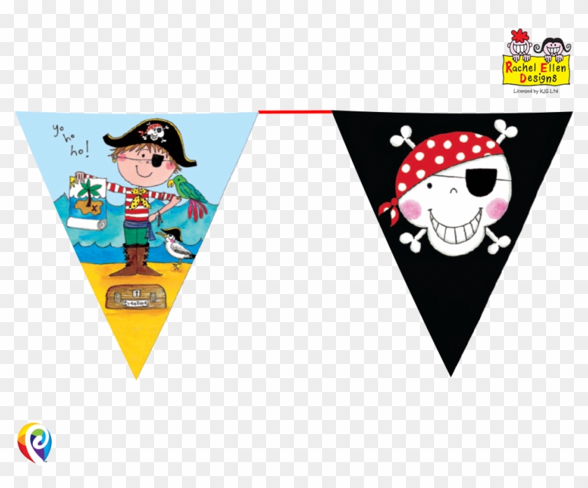 Jolly Roger Flag Clipart Bunting - Cartoon #1611895