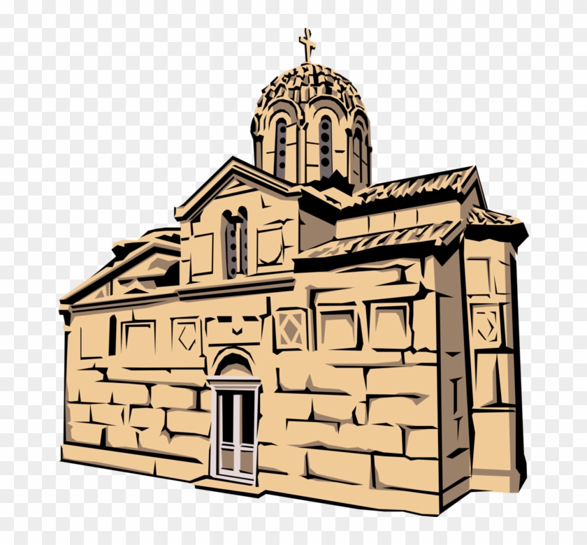 Vector Illustration Of Greek Christian Orthodox Church - Vector Illustration Of Greek Christian Orthodox Church #1616022