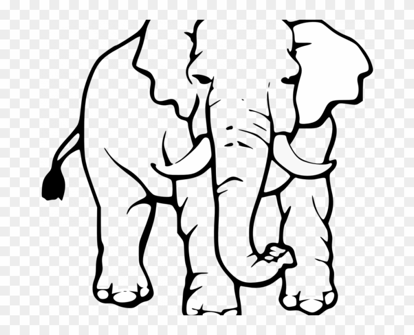 Image Transparent Stock Free Elephant Drawing At Getdrawings - Elephant Black And White Drawing #1616531