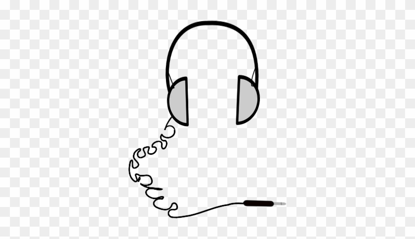 Headphones Simple - Headphones With Cord Png #1616544