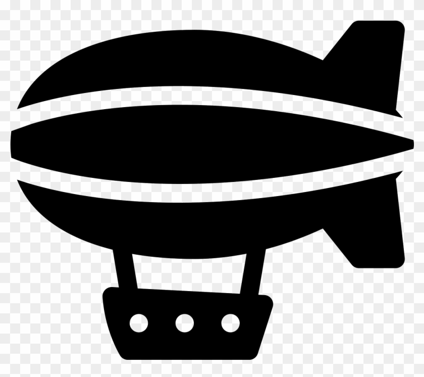 Dirigible Filled Icon Free - Blimp #1618737