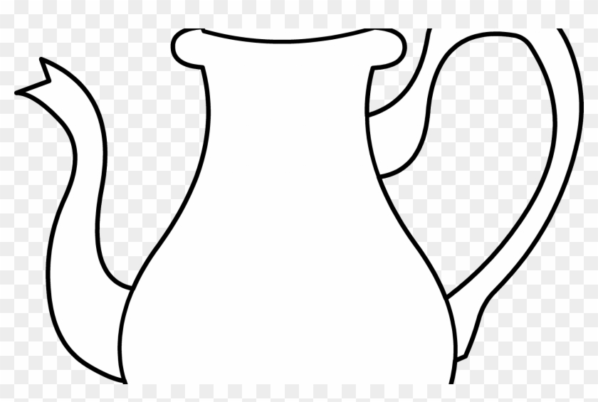 Teapot Clipart Line Drawing - Clip Art #1618899