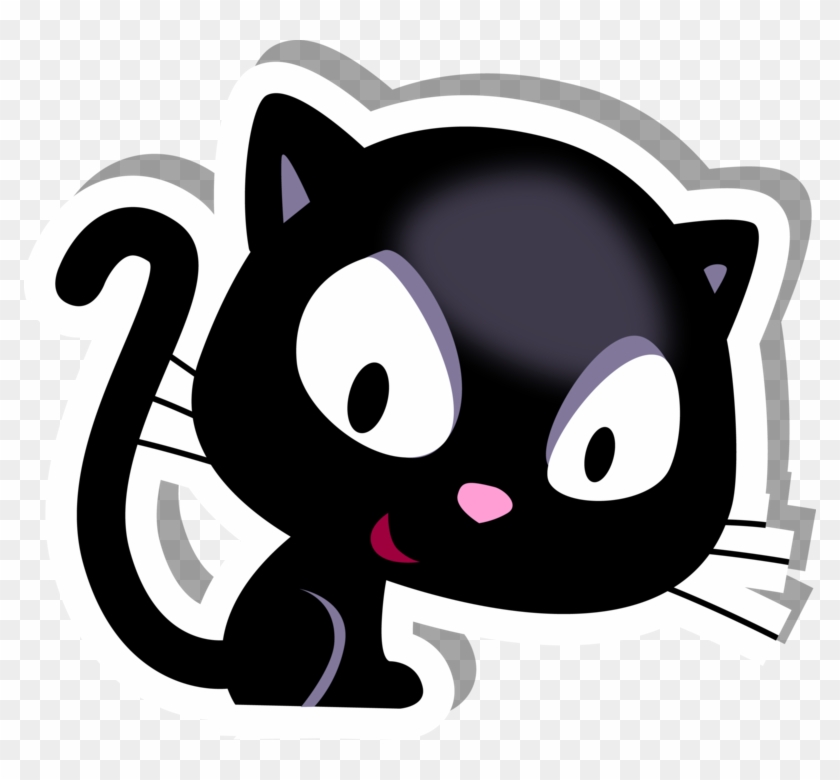 Black Cat Sticker - Portable Network Graphics #1619408