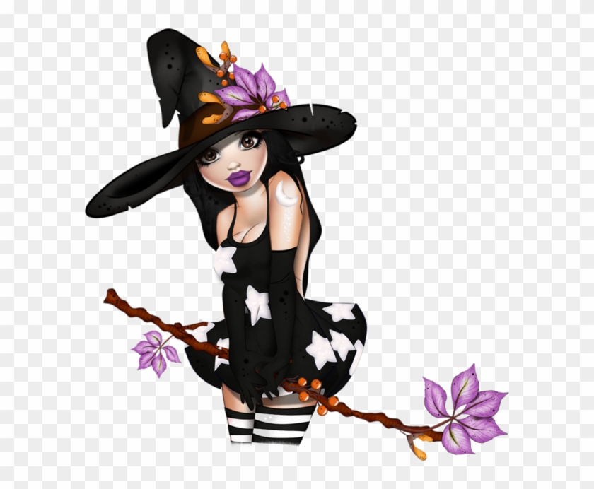 Tube Halloween Femme Halloween 1, Le Temps Qui Passe, - Cartoon #1620994