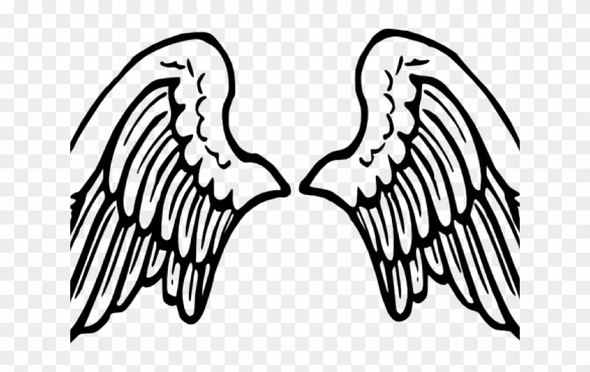 Wings Clipart Line Art - Transparent Angel Wings Clip Art - Free ...