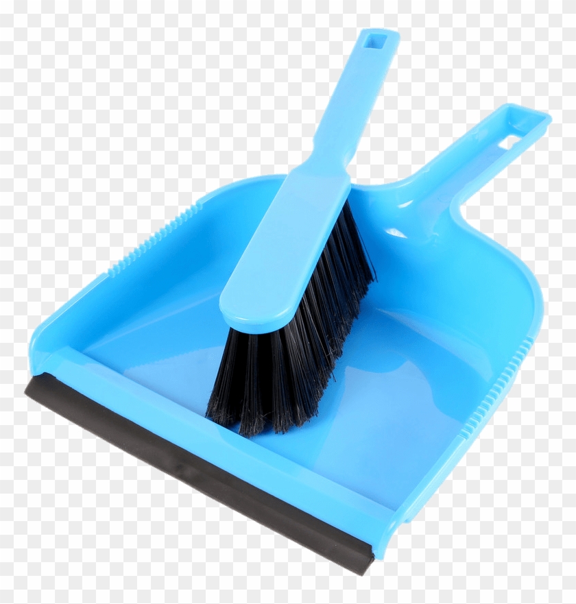 Blue Plastic Dustpan And Brush - Blue Brush And Dustpan #1624339