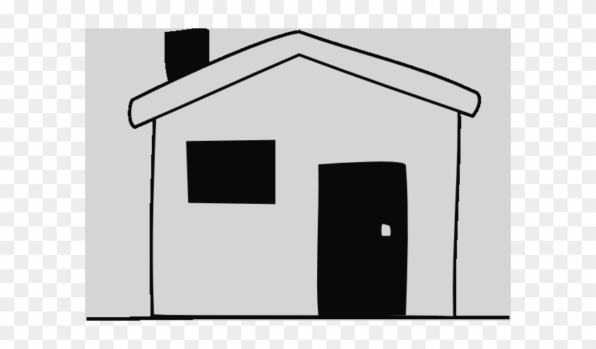 Black White House Clip Art At Clker H Clipart Black - Clip Art #1625382