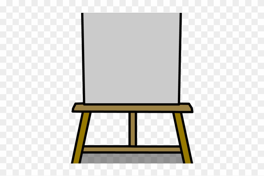 Poster Clipart Easel - Dibujo De Un Lienzo #1626827