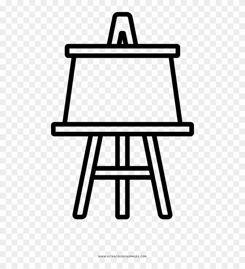 Easel Coloring Page - Post Office Simple Drawing - Free