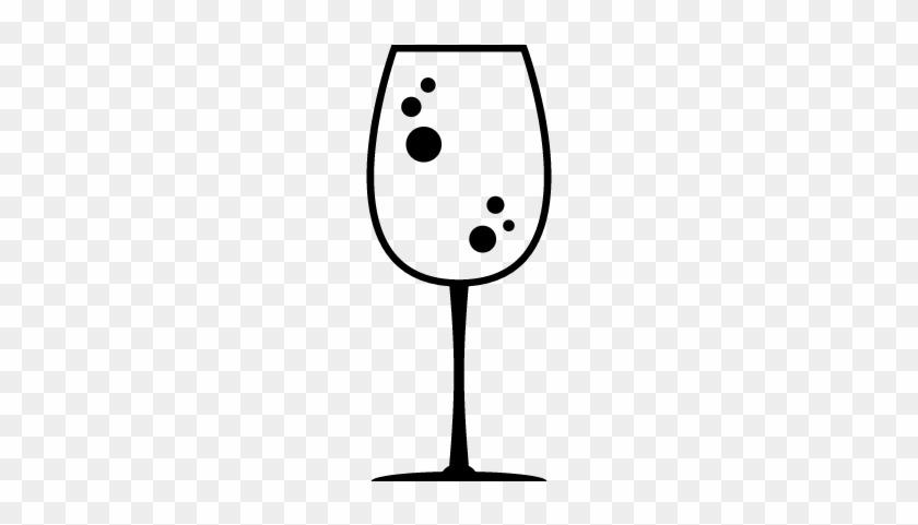 Big Drink Glass With Bubbles Vector - Scalable Vector Graphics #1627267