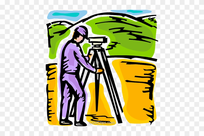 Surveyors Royalty Free Vector Clip Art Illustration - Surveyors Royalty Free Vector Clip Art Illustration #1628360