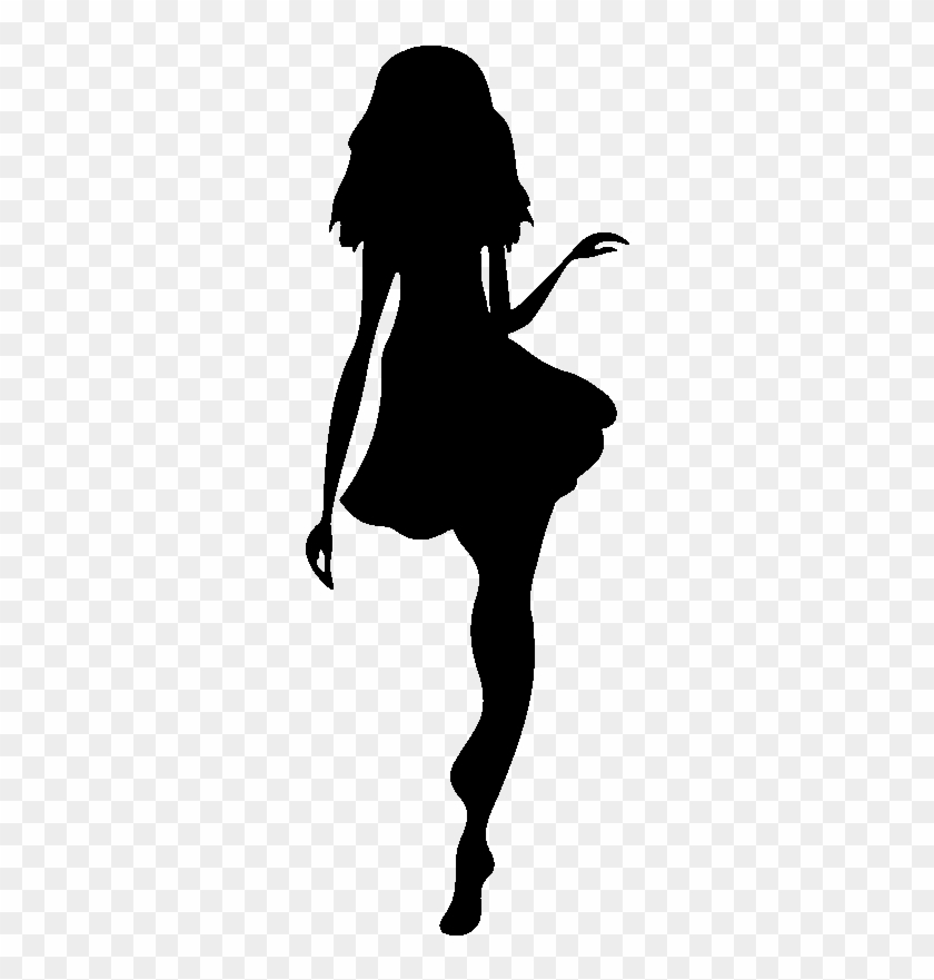 Sticker Silhouette Top Model Ambiance Sticker Kc2348 - Sticker - Full ...