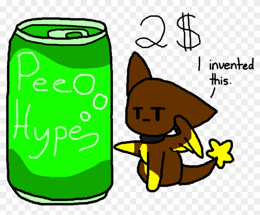 Pee Hype Soda Drink - Cartoon #1628892