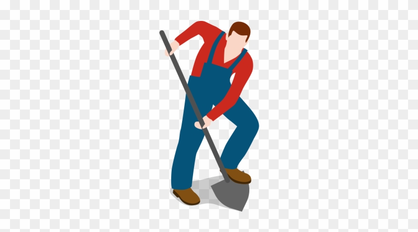 Clip Art Images - Man With Shovel Clipart #1629019