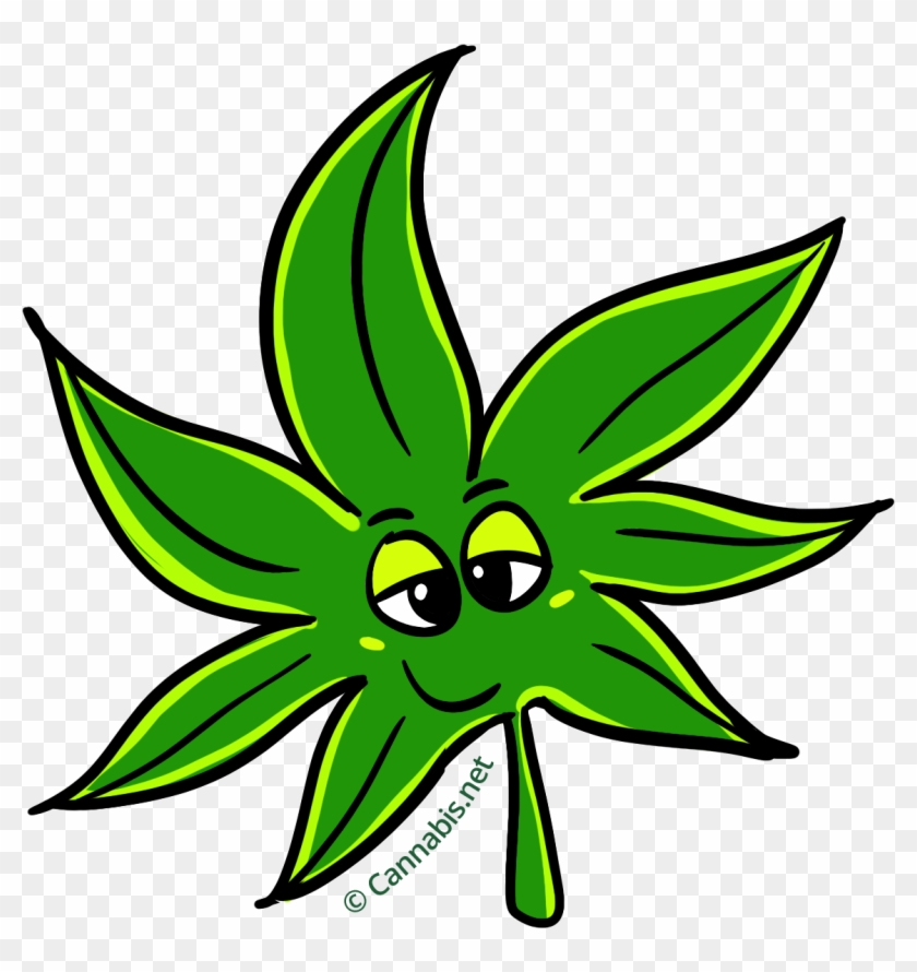 Relaxed Transparent Background - Marijuana Leaf Cartoon Png - Full Size ...