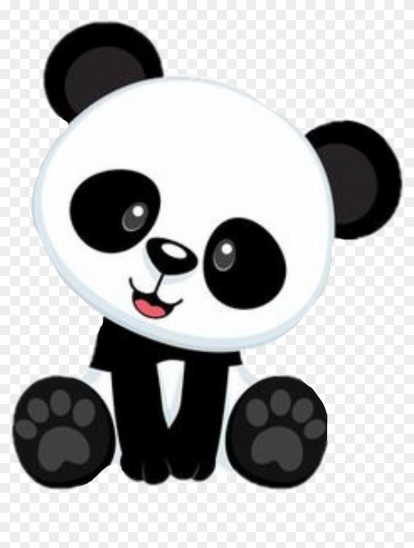 Panda Sticker Urso Panda Bebe Desenho Free Transparent Png Clipart Images Download