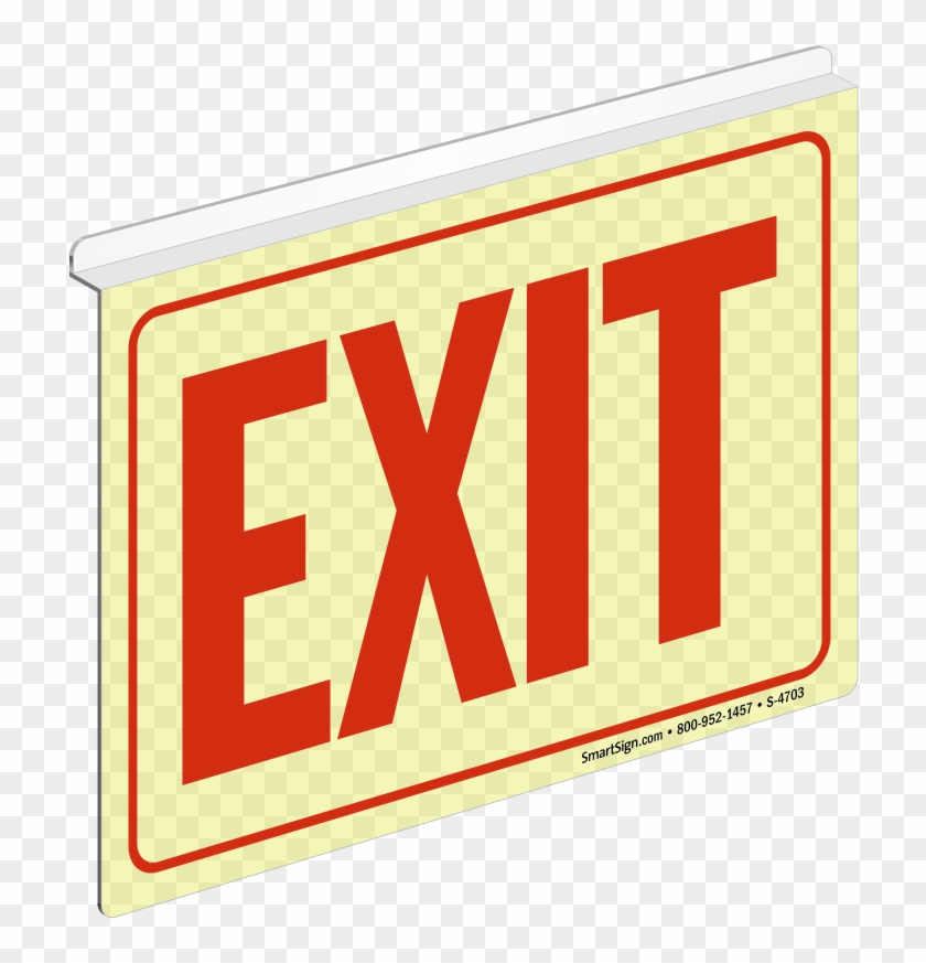 Zoom, Price, Buy - Mydoorsign Exit Green On White Sign 10 X 7 #251863