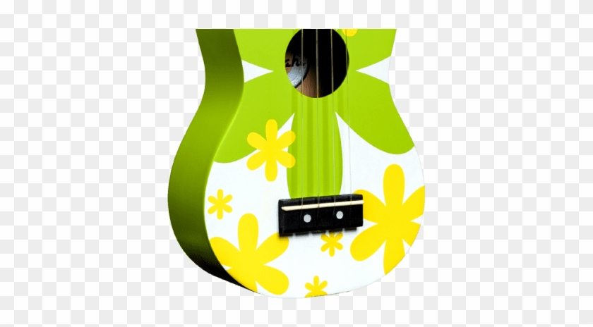 Amahi Dduk6 Green Flower Soprano Ukulele - Ukulele #1629929