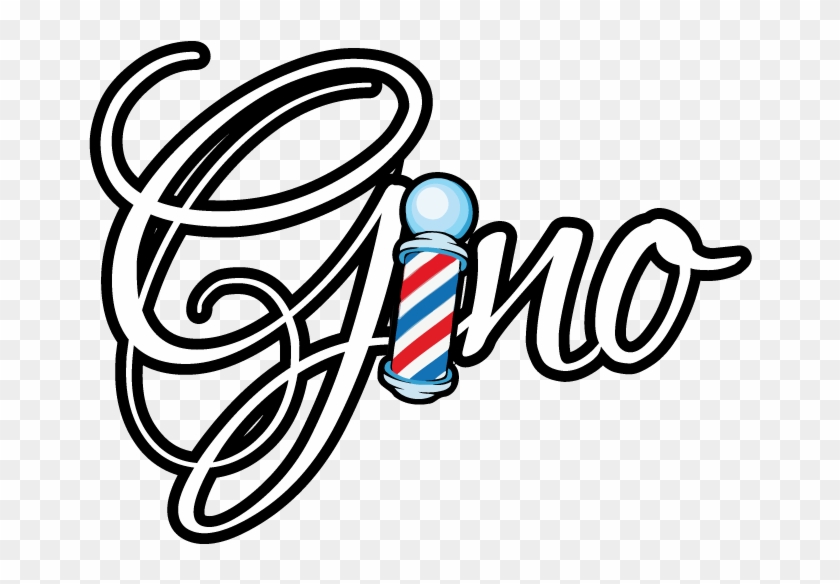 17, Gino The Barber New White, Click Here - Logo Gino #1630263