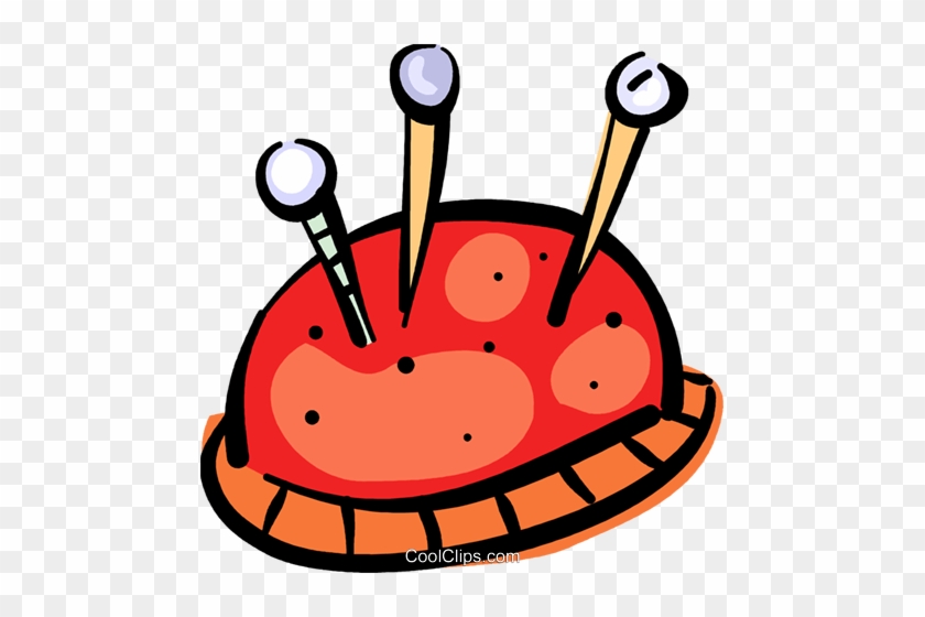 Pin Cushions Royalty Free Vector Clip Art Illustration - Almofada Agulha Png #1630958