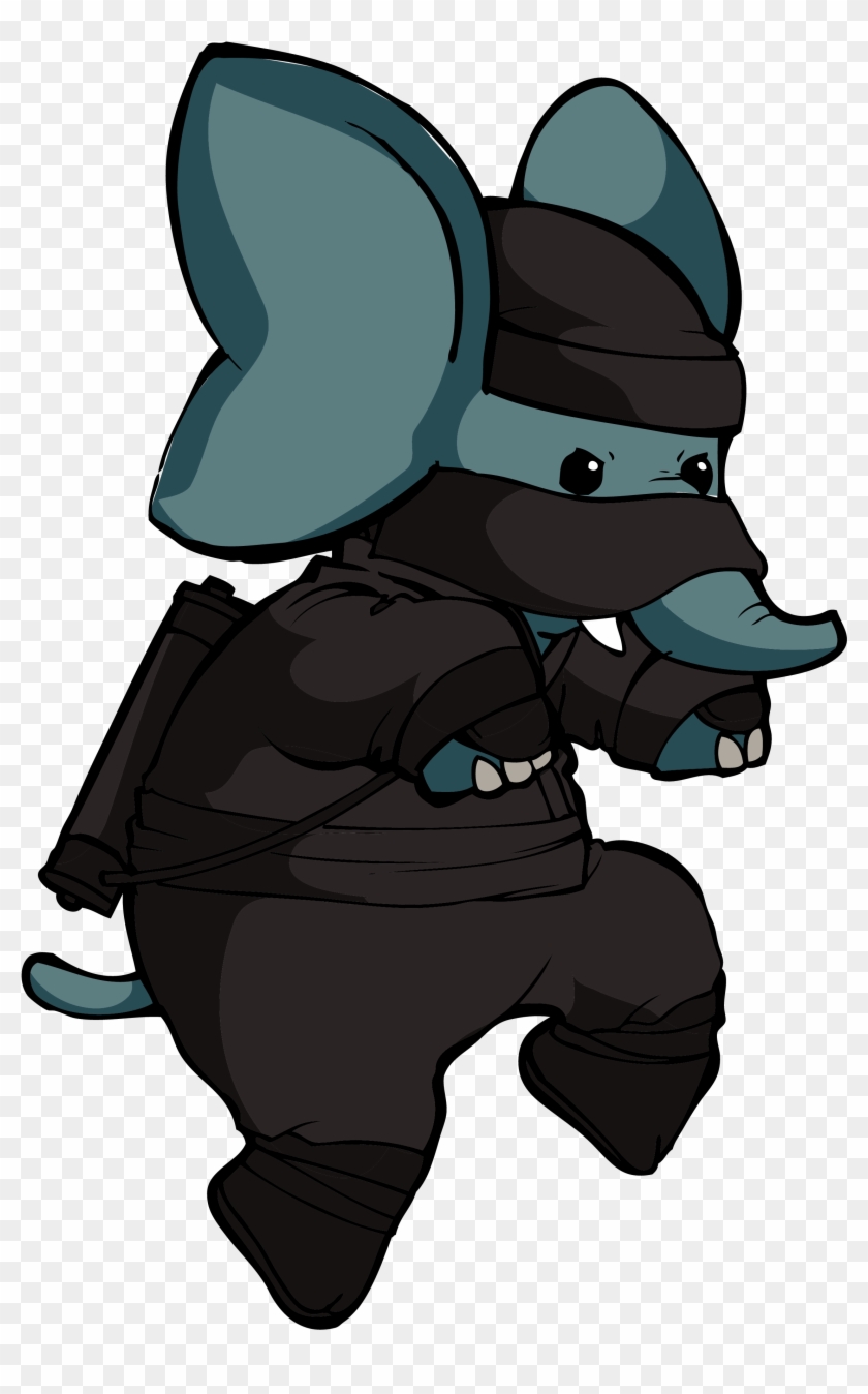 Ninja Clipart Stealth - Ninja Elephant #1631292