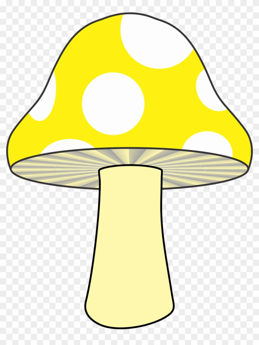 Mushroom Clipart Yellow Mushroom - Mushroom Clipart Yellow Mushroom #1631441