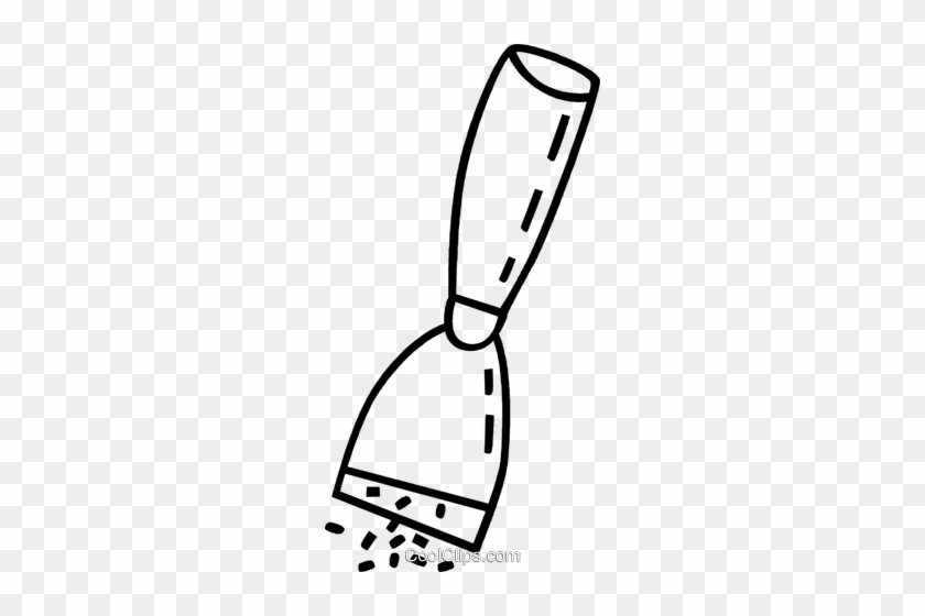 Putty Knife Royalty Free Vector Clip Art Illustration - Putty Knife Royalty Free Vector Clip Art Illustration #1631652