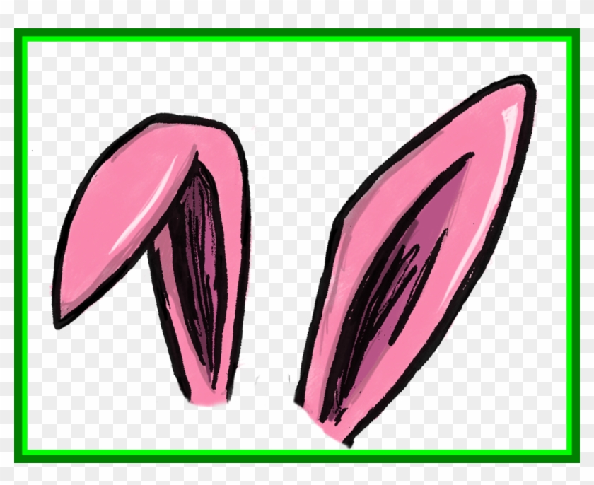 Animal Cute Borders Vectors Animated Black And - Bunny Ears Png #1633626