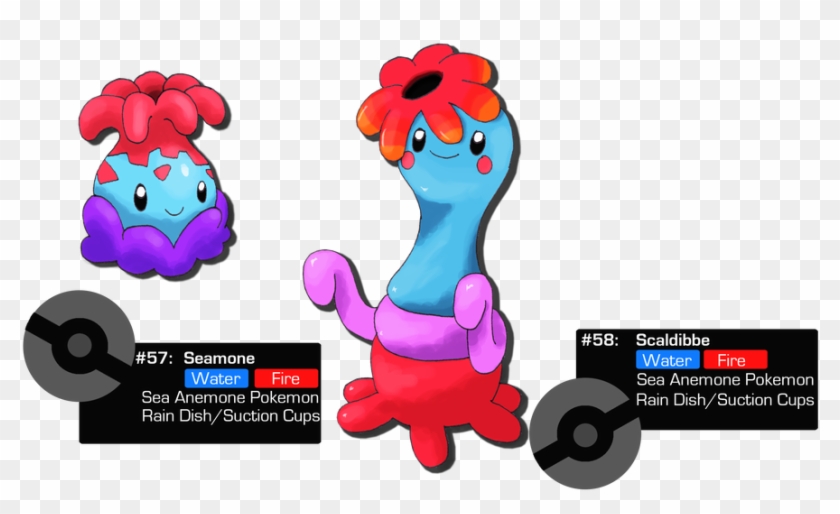 Sea Anemones Pokemon By Theblueflames - Cartoon - Free Transparent PNG ...