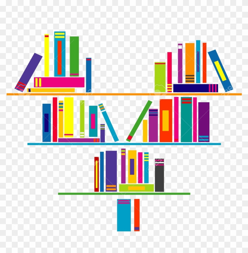 Books On Shelf Clip Art Free - Shelf #1635525