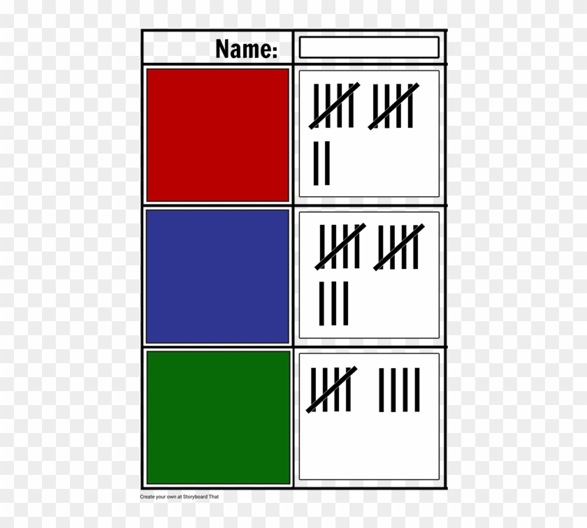 Tally Chart With No Words - Flag #1636115