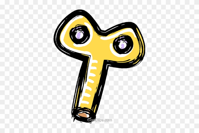 Key Used For Winding A Clock Royalty Free Vector Clip - Key Used For Winding A Clock Royalty Free Vector Clip #1636636