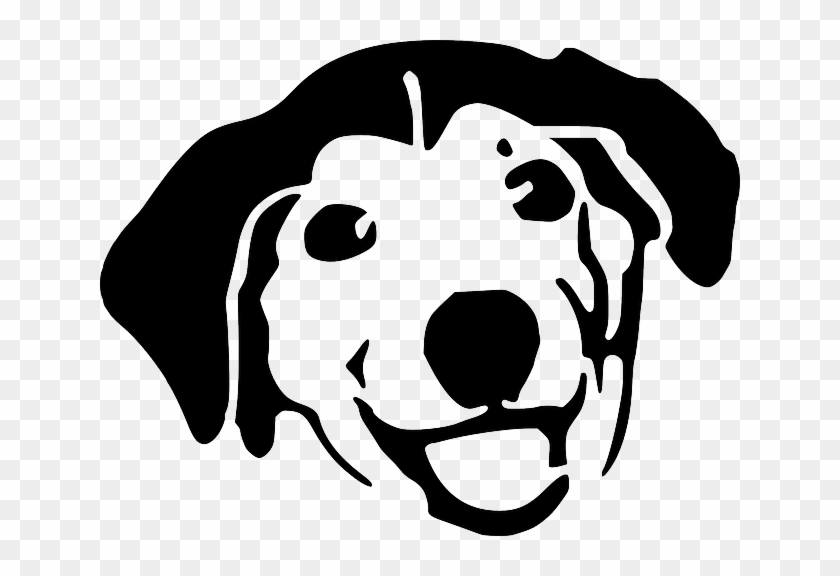 Free Vector Graphic - Black And White Dog Faces #1636687