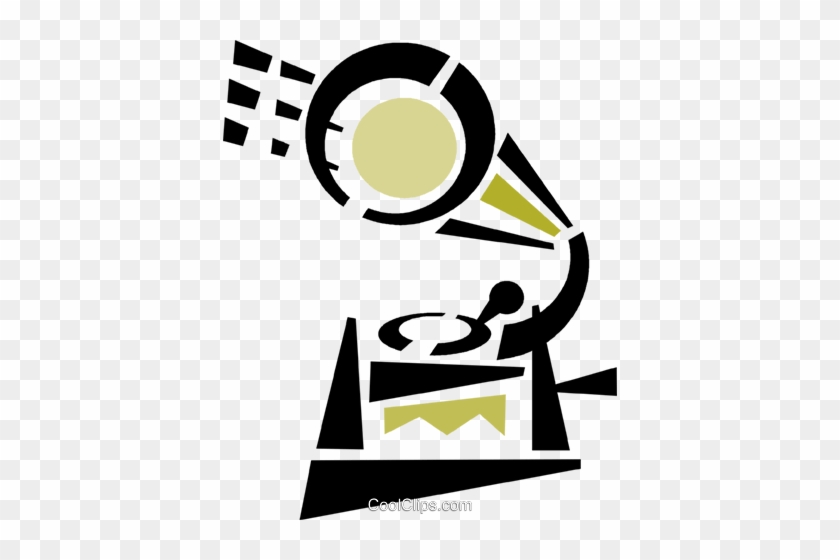 Gramophone Royalty Free Vector Clip Art Illustration - Gramophone Royalty Free Vector Clip Art Illustration #1637245