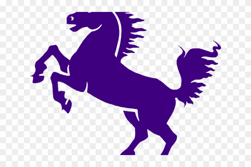 Mustang Clipart Purple - Horse Png Black And White #1637292