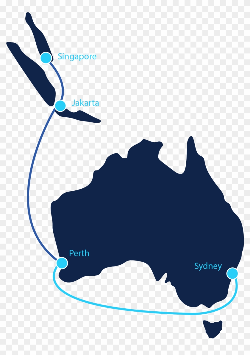 Initial Interconnection Points - Australia Icon Vector #1638486