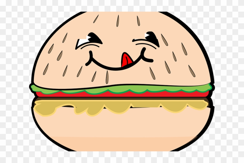 Burger Clipart Happy Burger - Magro Saindo Do Corpo Gordo #1638763