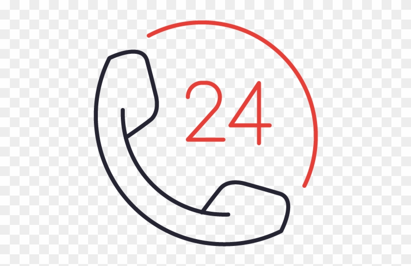 Expert 24 Hour Telephone Answering Call-out Services - Line Art #1639569