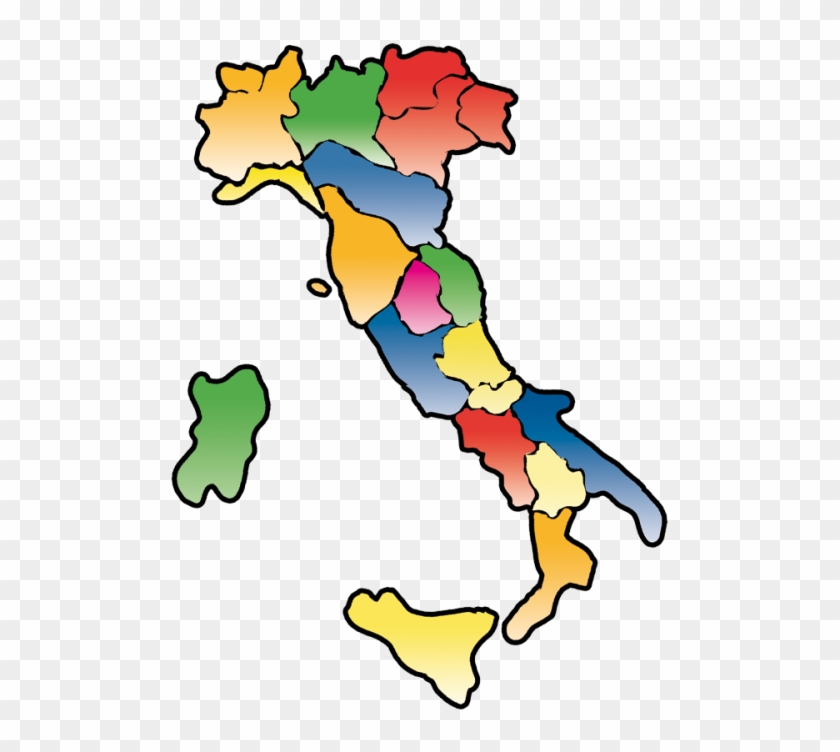 Clipart Italia Regioni - Territorio Nazionale #1640239