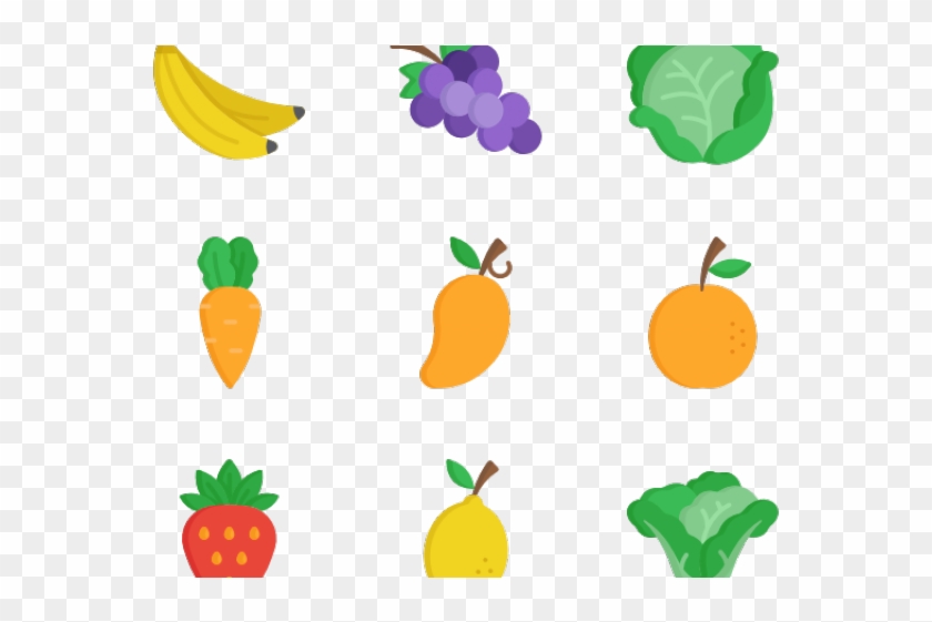 Vegetable Clipart Icon - Fruits And Vegetable Icons Png #1640637