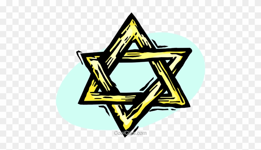 Star Of David Royalty Free Vector Clip Art Illustration - Star Of David Royalty Free Vector Clip Art Illustration #1643410