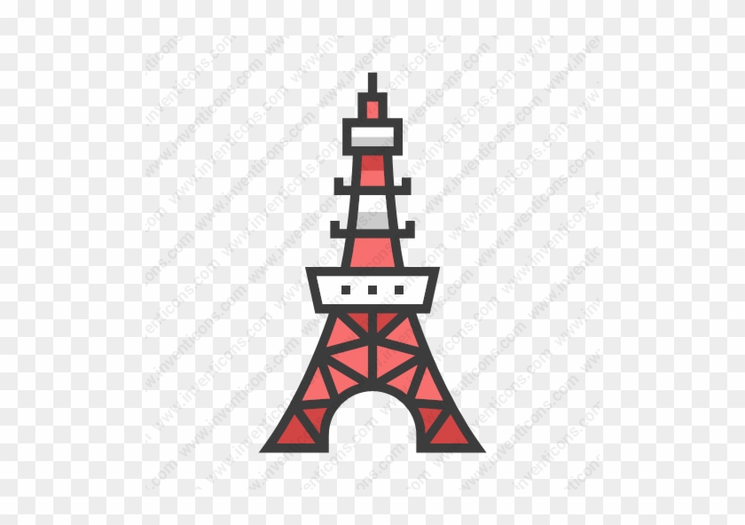 Tokyo Tower Icon - Full Size PNG Clipart Images Download