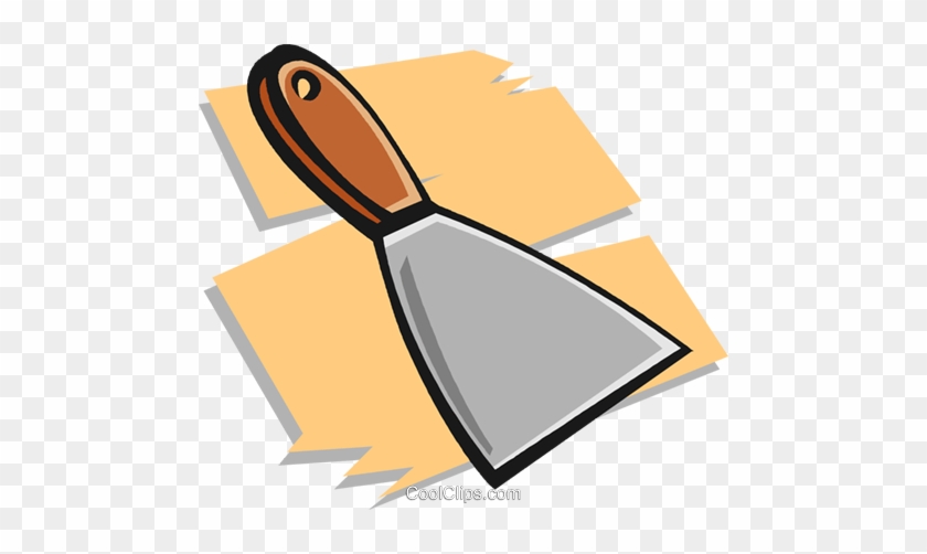 Putty Knife Royalty Free Vector Clip Art Illustration - Spachtel Clipart #1647266