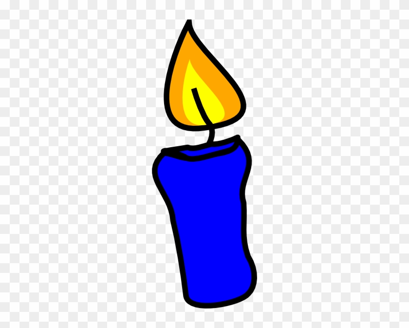 Candle Clipart Blue Candle - Clip Art #1648841