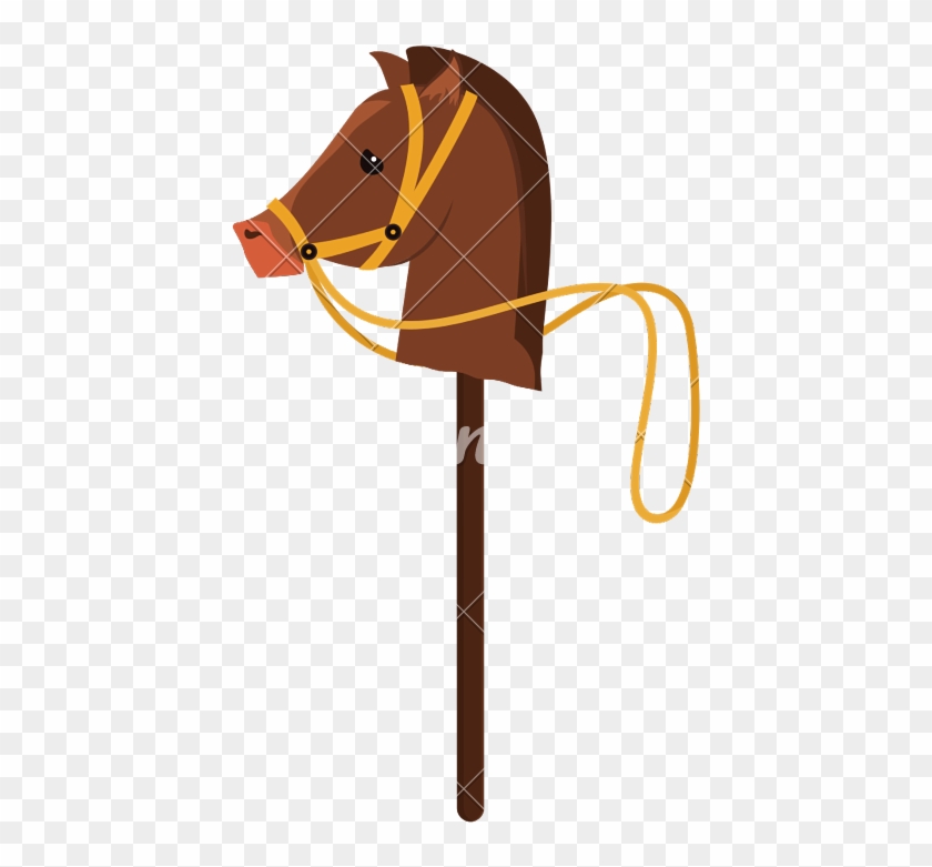 stick horse clipart
