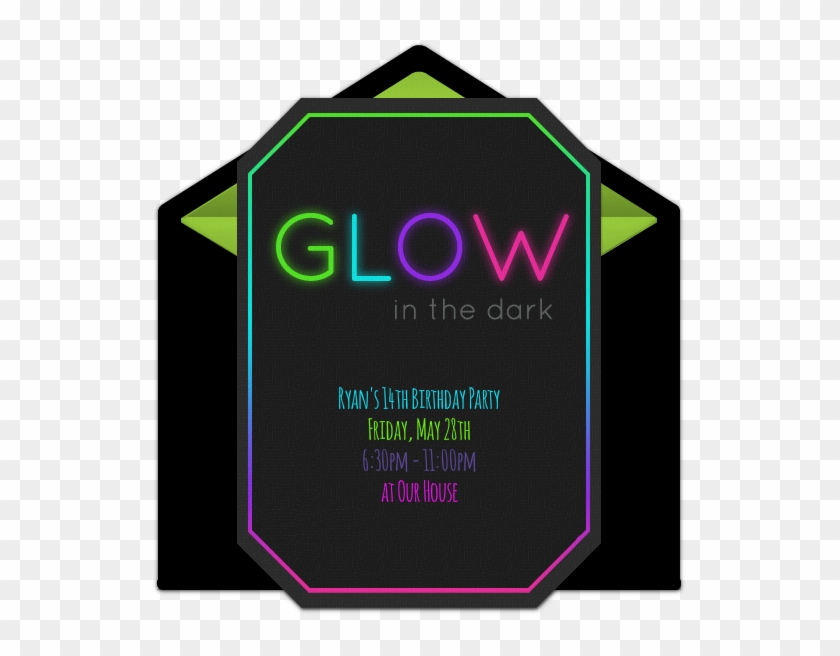 Free Glow In The Dark Online Invitation - Glow In The Dark Invitations #1653182