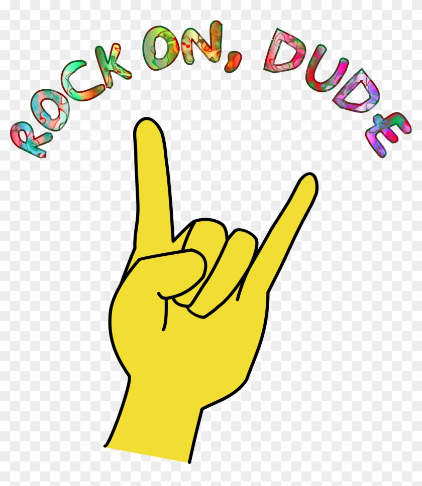 Big Image - Rock On Hand Clipart #1653825