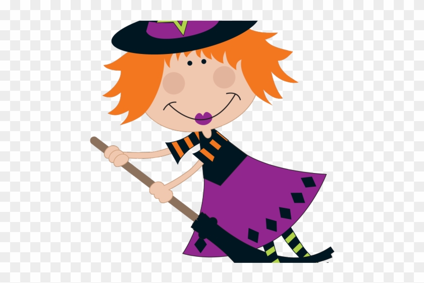 Witch Clipart Holloween - Dibujos Bonitos De Halloween #1654274