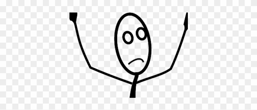The Stick Figure War - Stick Figures With Hands Up #1654384