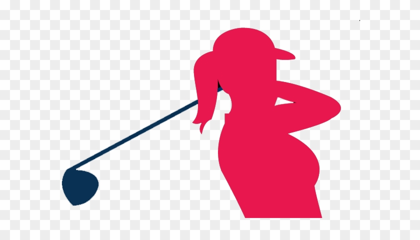 lady golfer silhouette